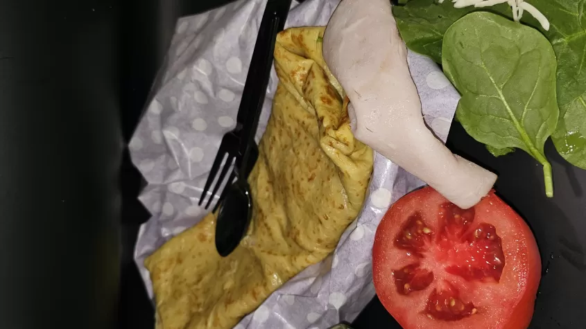 turkey pesto crepe