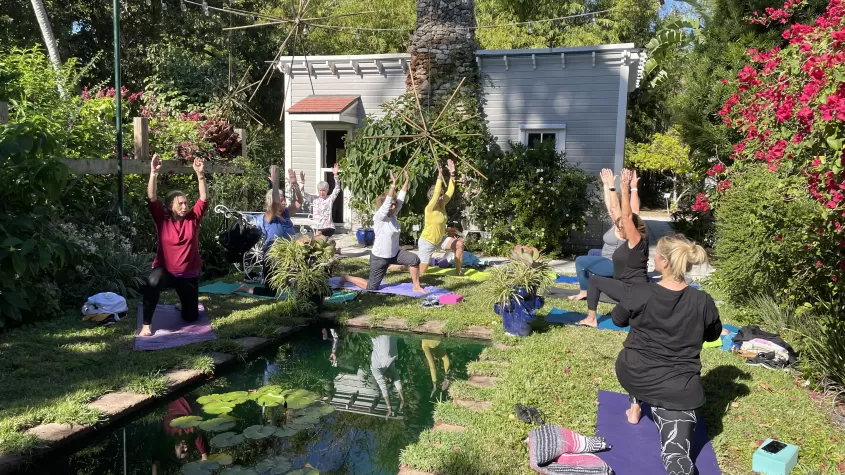 This one-hour yoga class allows you to step away from all the 21st century gadgets and focus on the moment. 