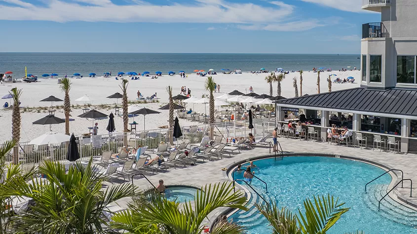 Beachfront heated pool & 2 hot tubs