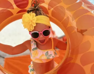 Spring break fun on the beach