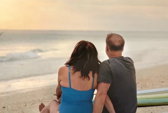 Couple on a beach