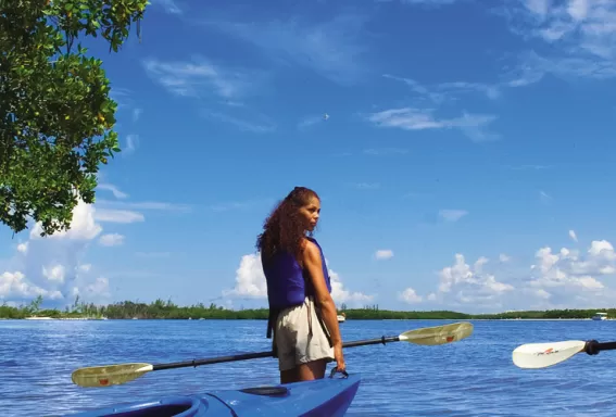 a couple preparing to go kayak