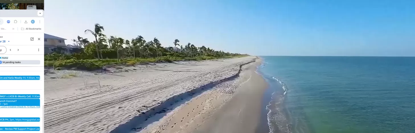 Beach view broadcast segment market blitz