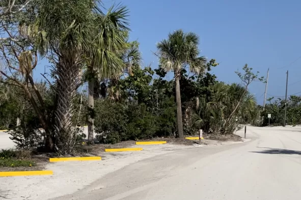 Parking lot at Bowmans Beach