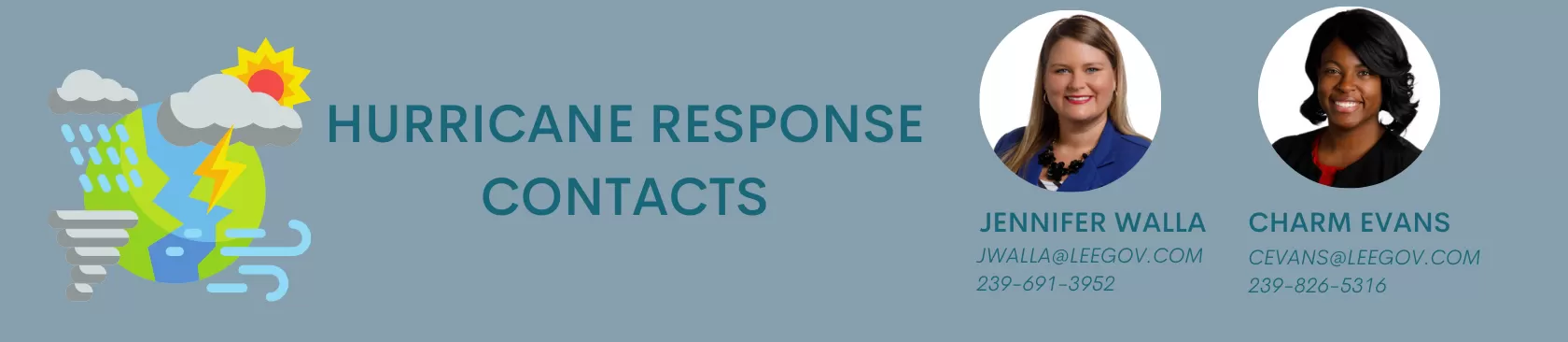 Website banner- Severe Weather Awareness Contacts